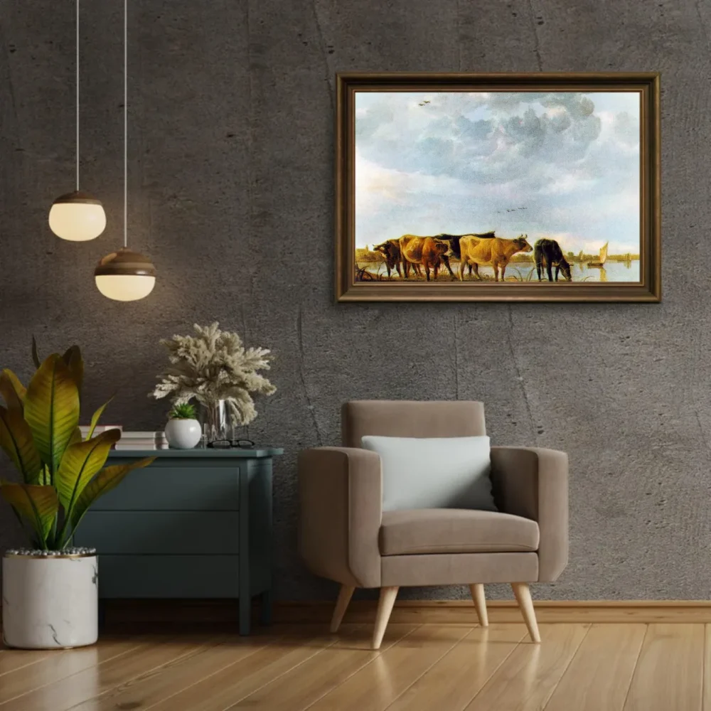 Pintar por números Vacas en el agua – foto 2