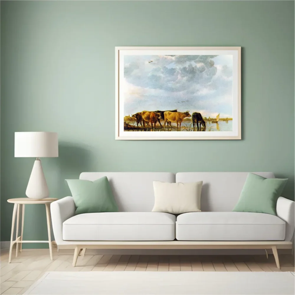 Pintar por números Vacas en el agua – foto 4