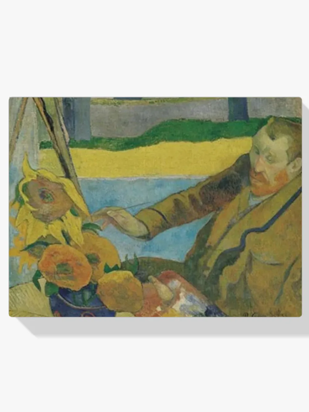 Pintar por números Van Gogh pintando girasoles