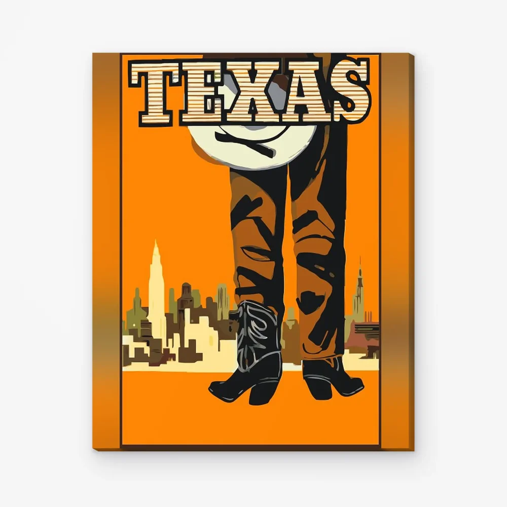 Pintar por Números - Vaquero de Texas