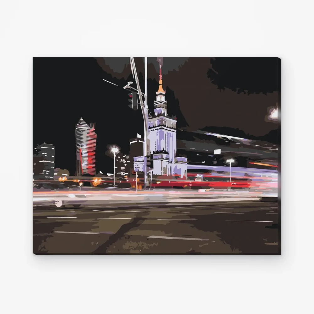 Pintar por Números - Varsovia de noche