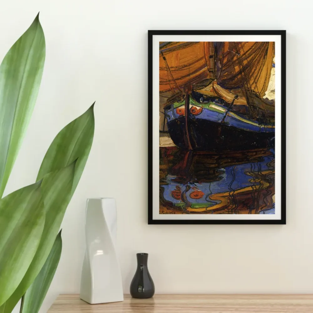 Pintar por números Velero reflejado en el agua – foto 4