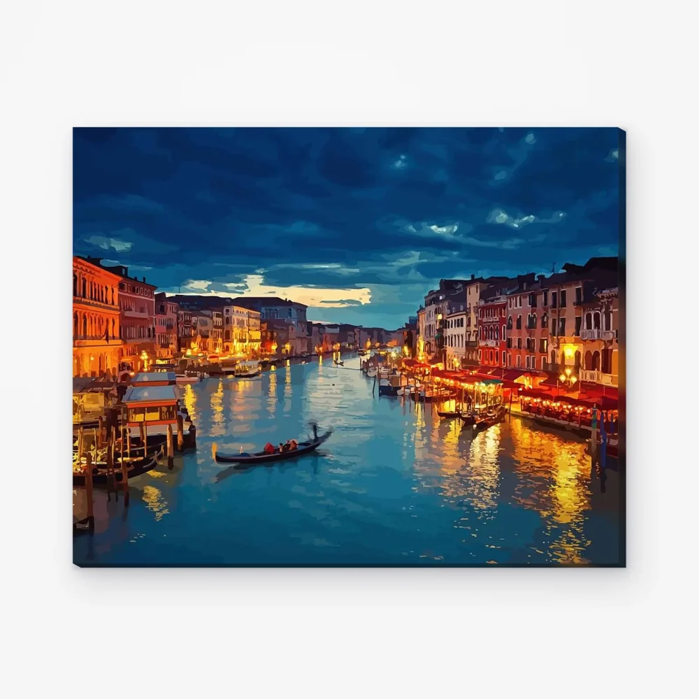Pintar por Números - Venecia de noche