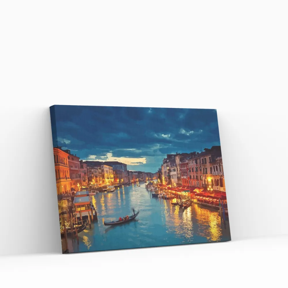 Pintar por números Venecia de noche