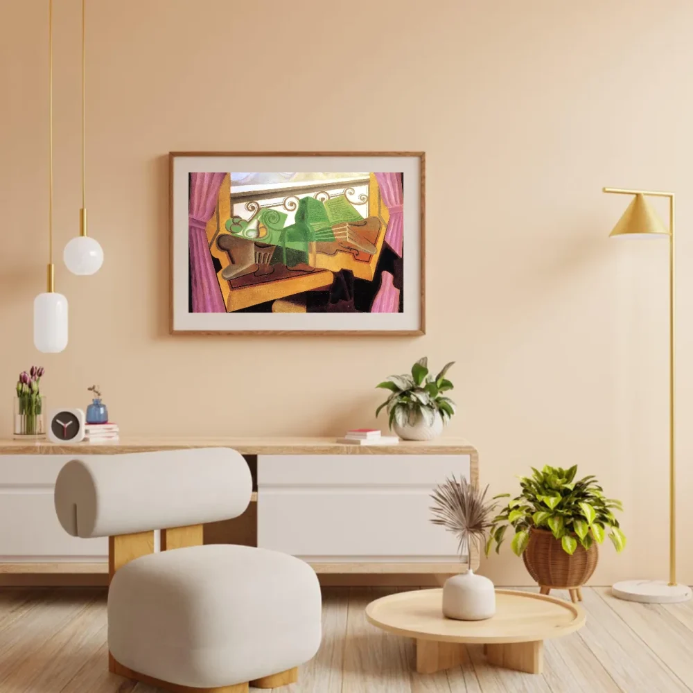Pintar por números Ventana abierta con colinas – foto 3