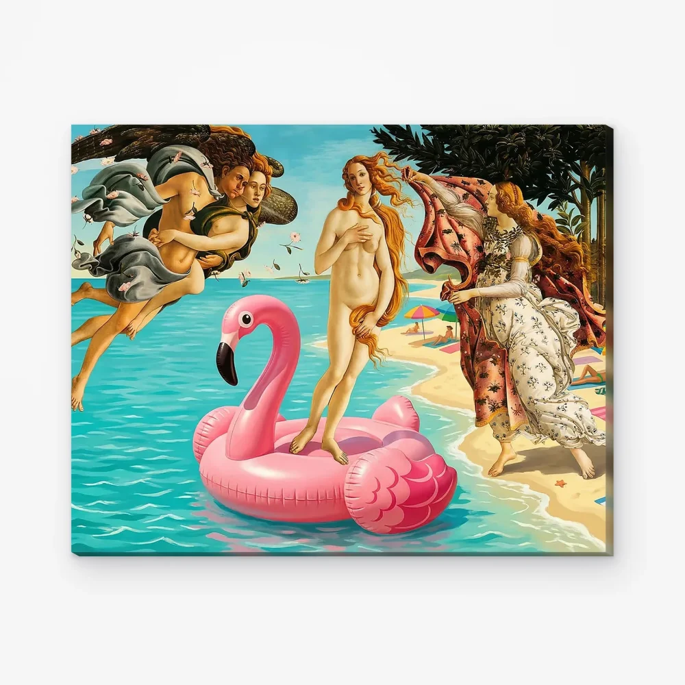 Pintar por Números - Venus sobre un flamenco