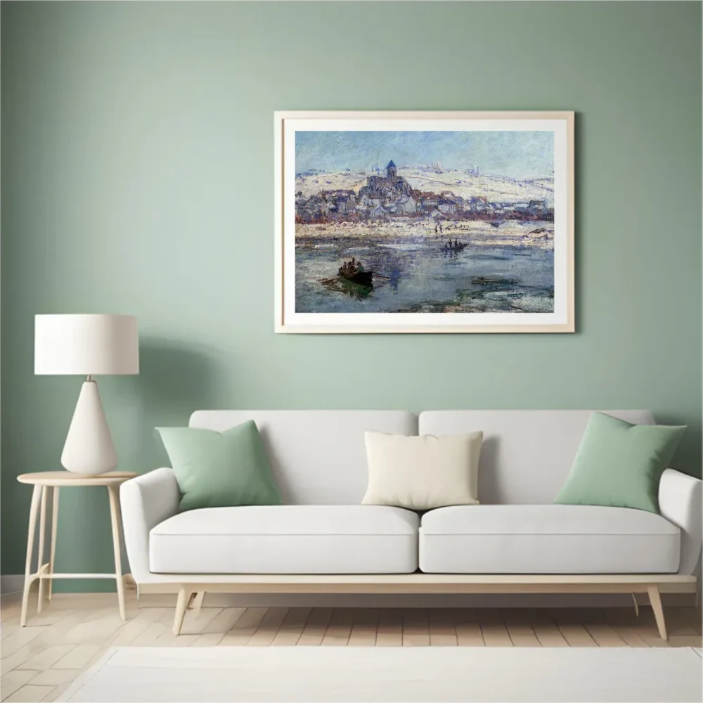 Pintar por números Vétheuil en invierno – foto 4