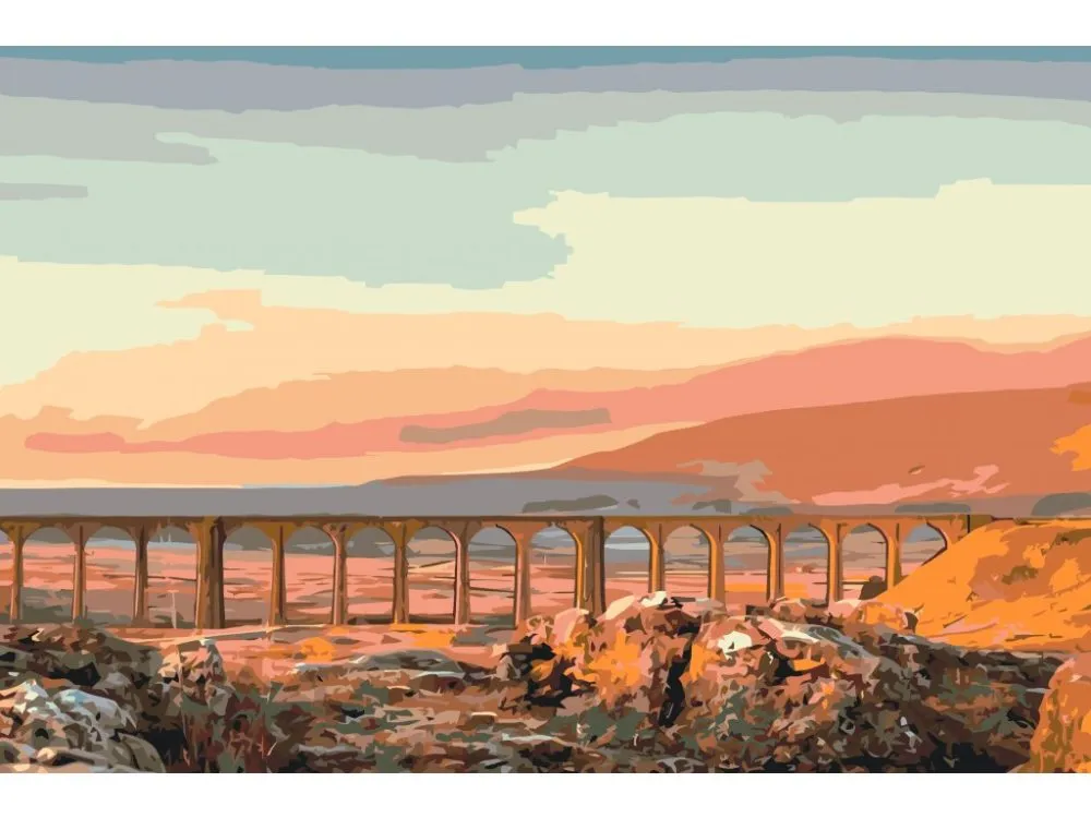 Pintar por números Viaducto de Ribblehead – foto 2