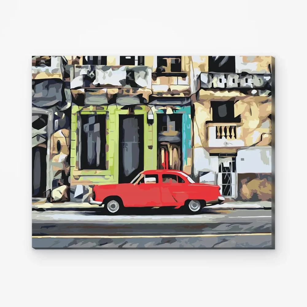 Pintar por Números - Viaje en coche por Cuba