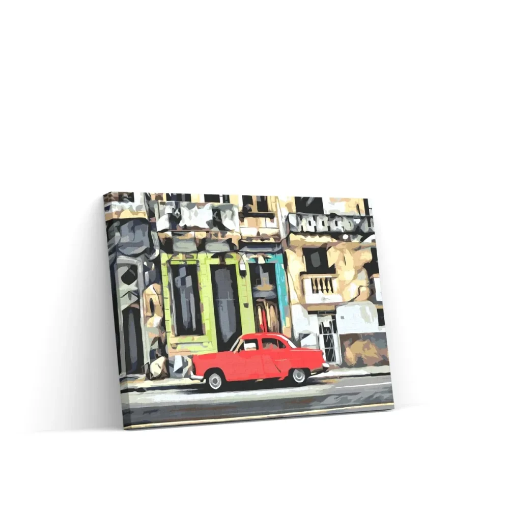 Pintar por números Viaje en coche por Cuba