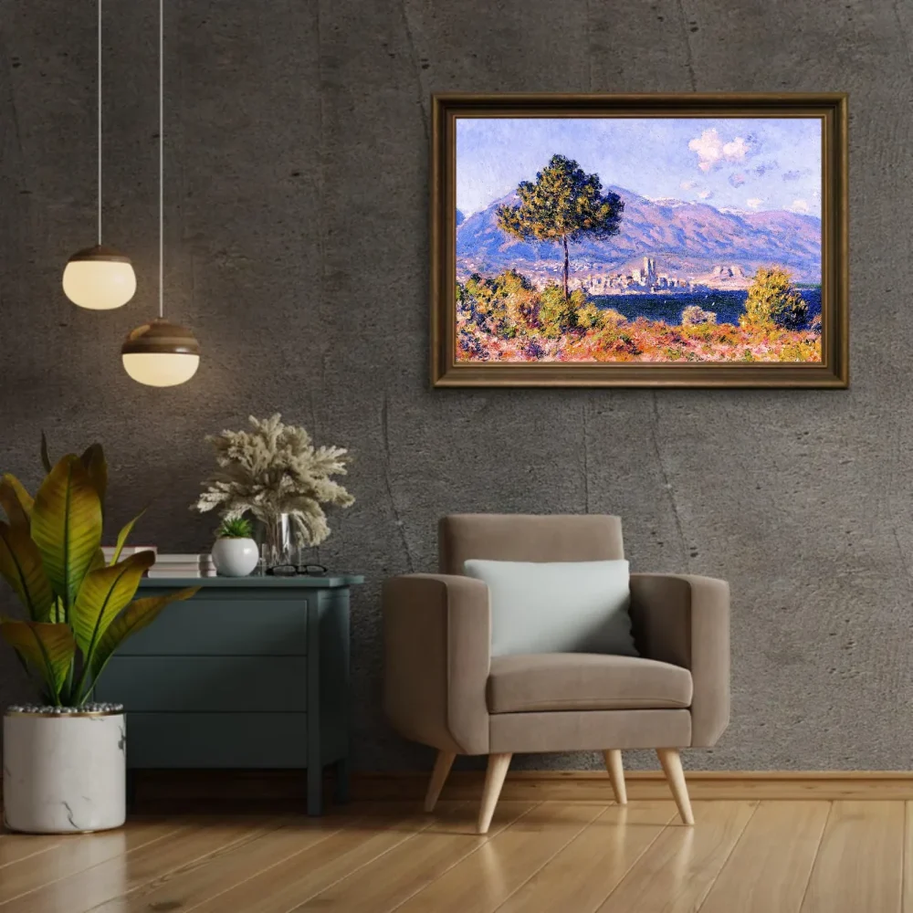 Pintar por números Vista de Antibes desde la meseta – foto 2