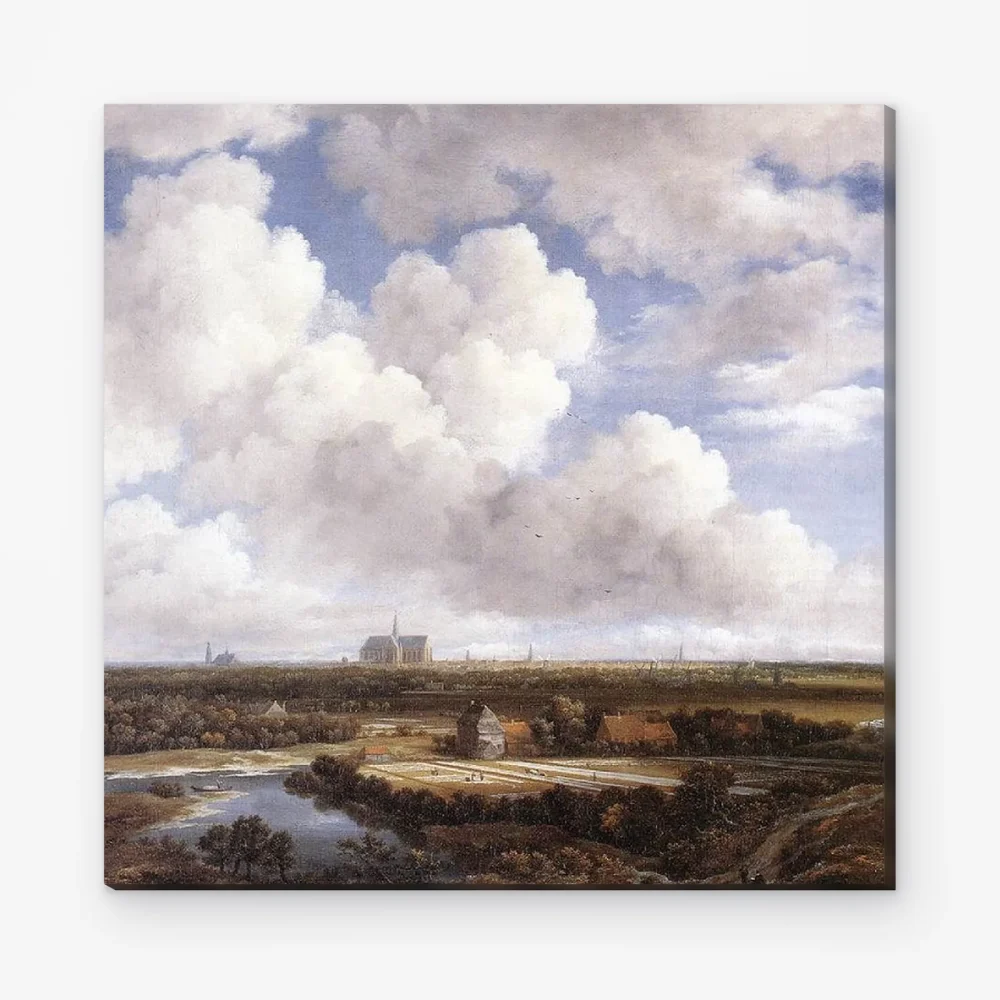 Pintar por Números - Vista de Haarlem con campos de blanqueo
