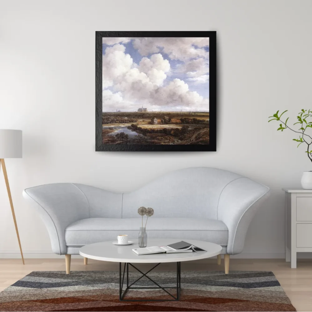 Pintar por números Vista de Haarlem con campos de blanqueo – foto 2