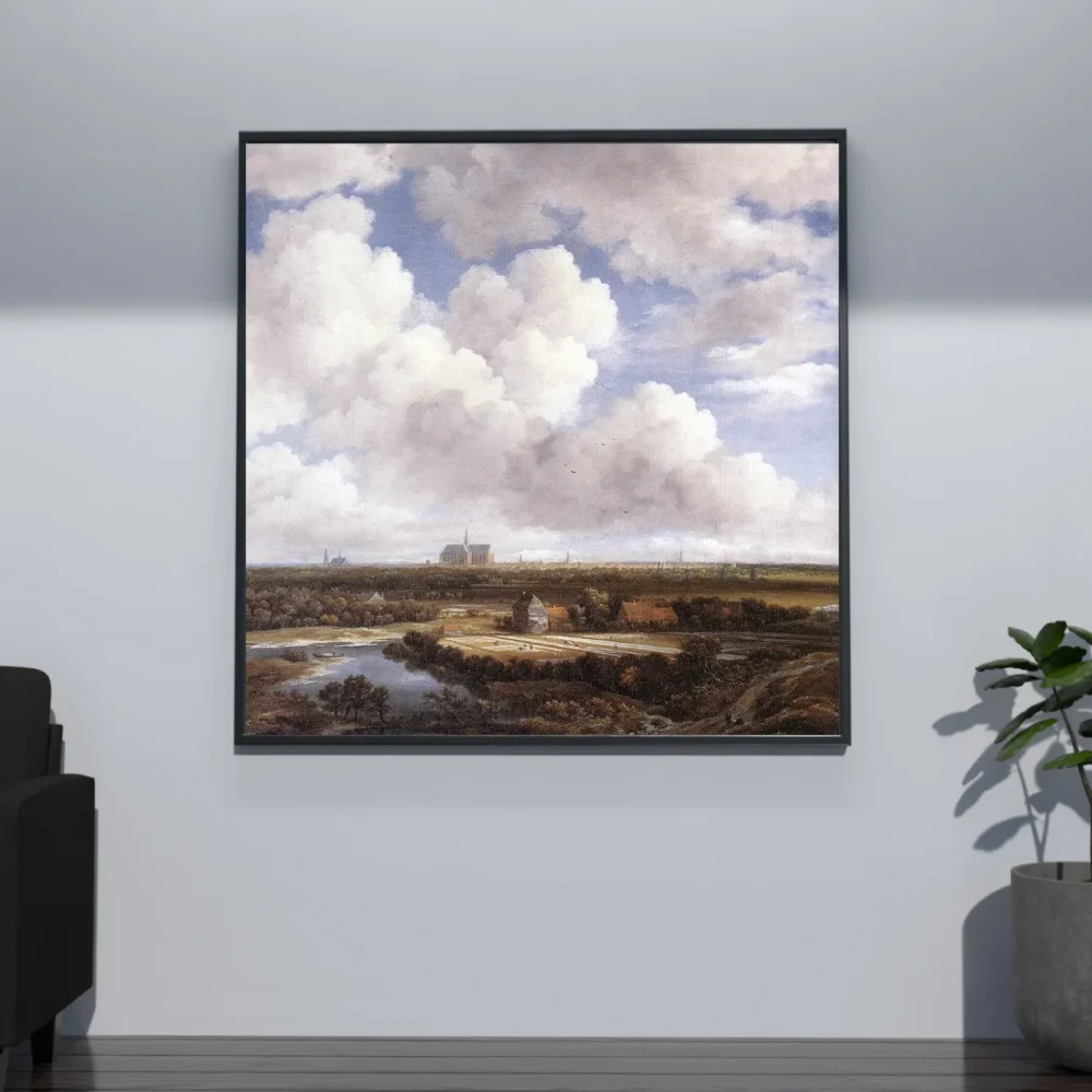 Pintar por números Vista de Haarlem con campos de blanqueo – foto 4
