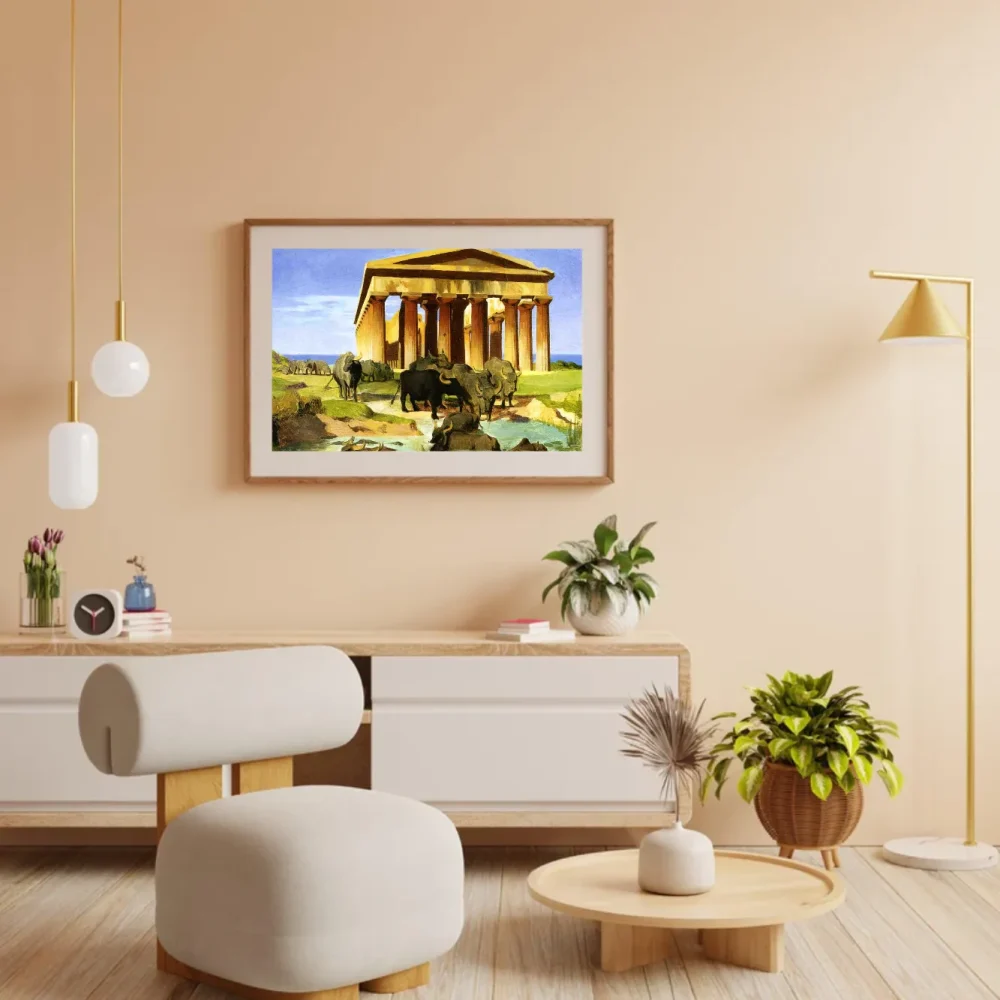 Pintar por números Vista de Paestum, estudio – foto 3
