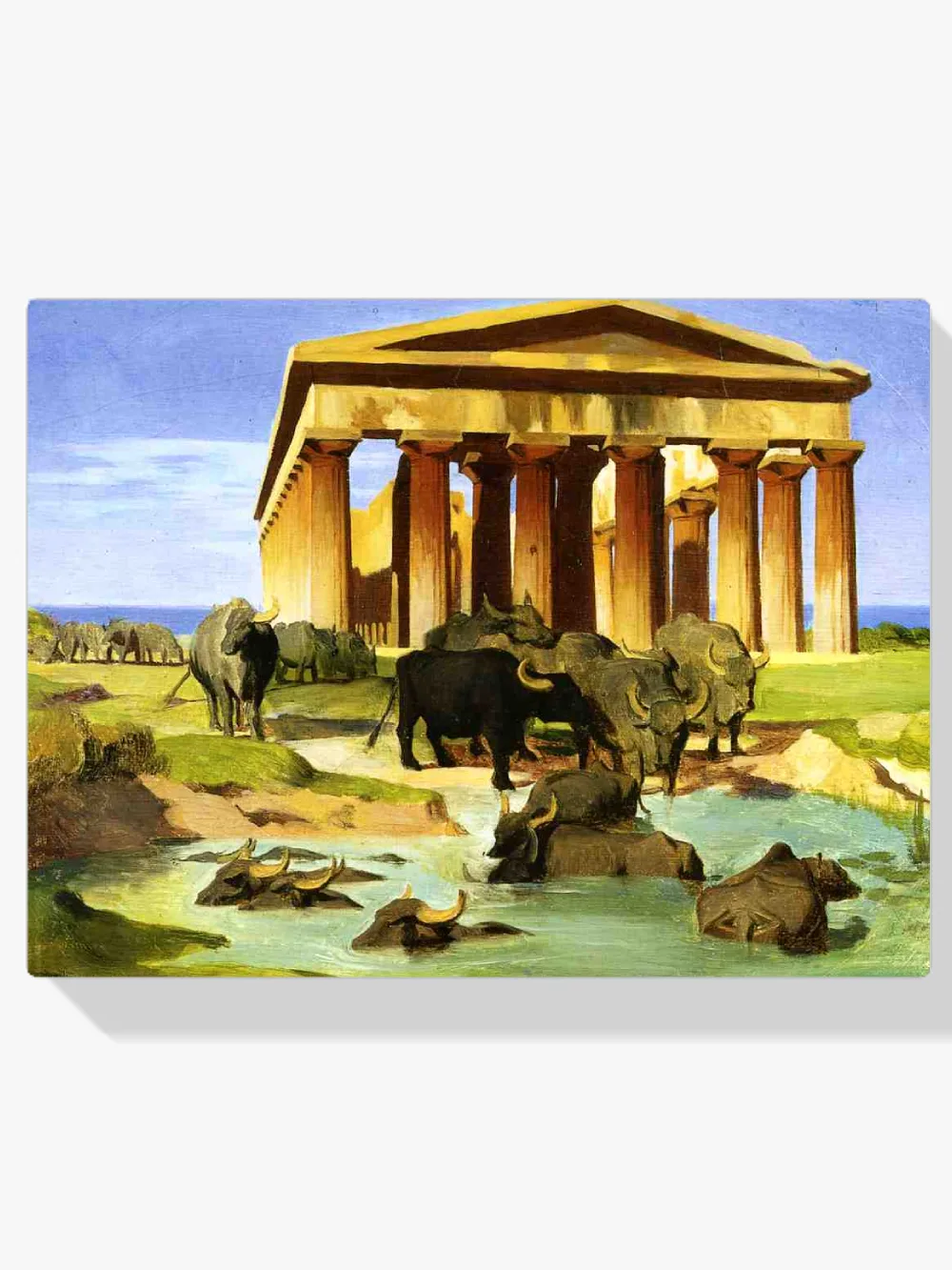 Pintar por números Vista de Paestum, estudio