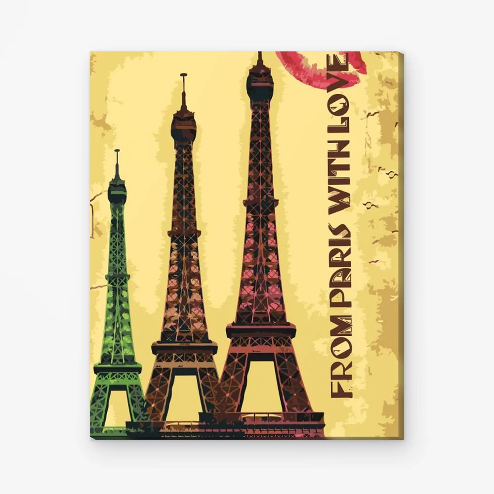 Pintar por Números - Vista de París
