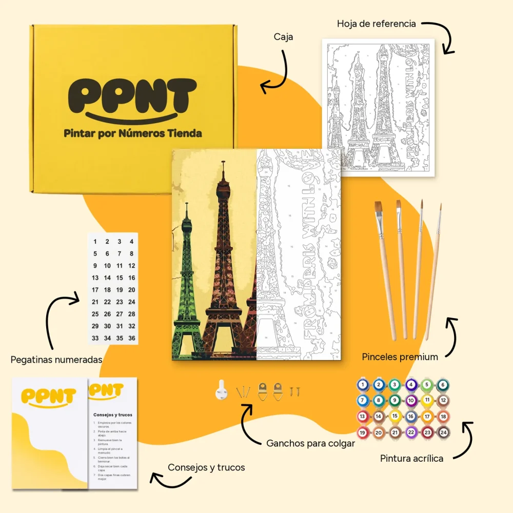 Pintar por Números - Vista de París