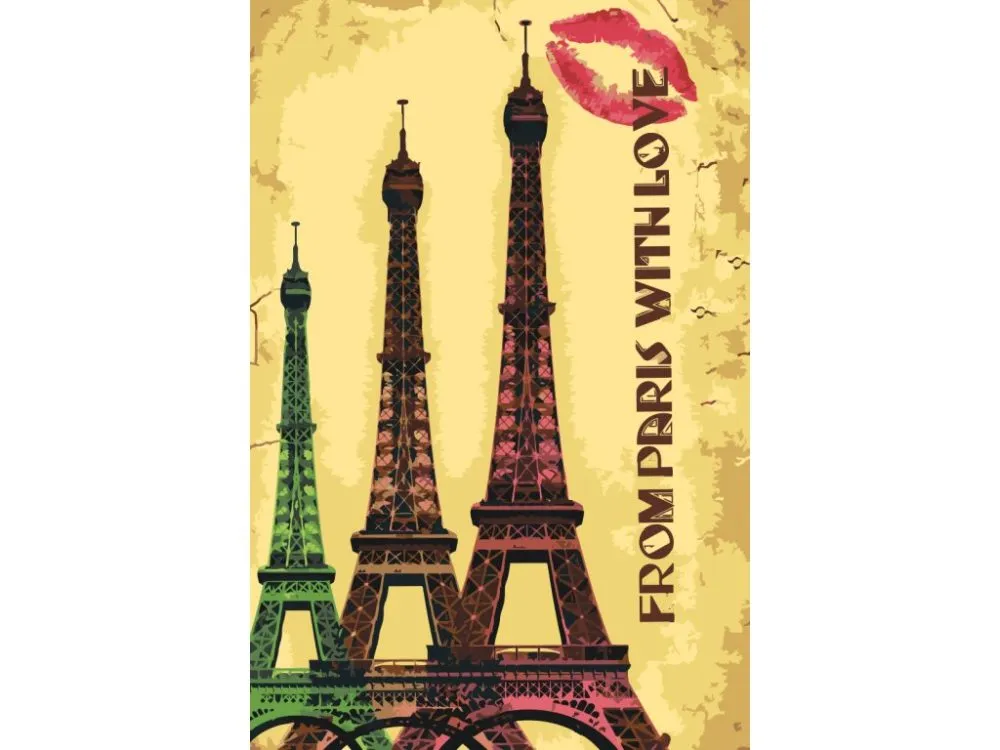 Pintar por números Vista de París – foto 2