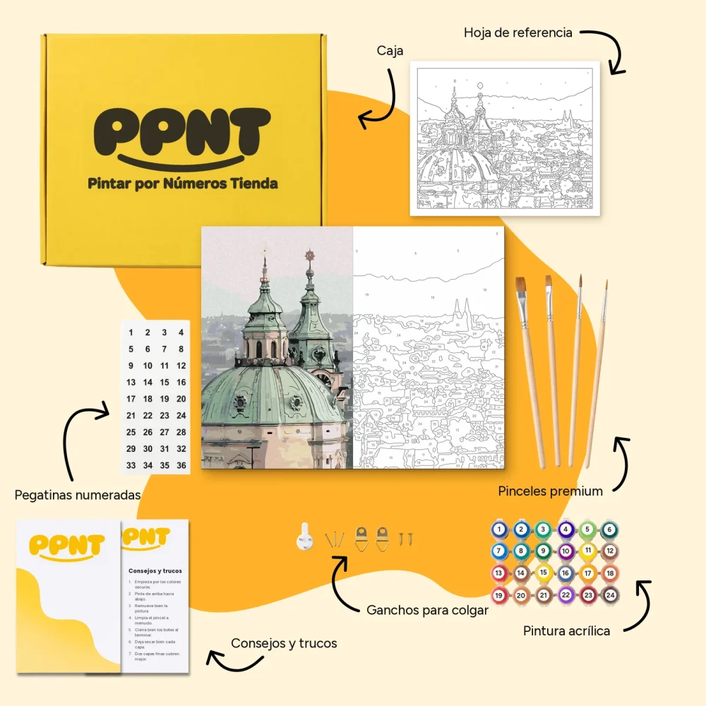 Pintar por Números - Vista de Praga