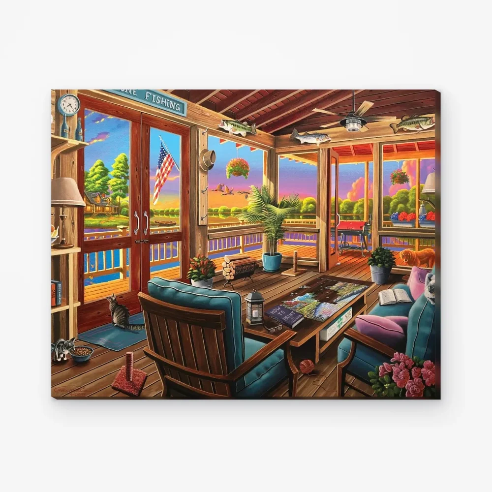 Pintar por Números - Vista del lago