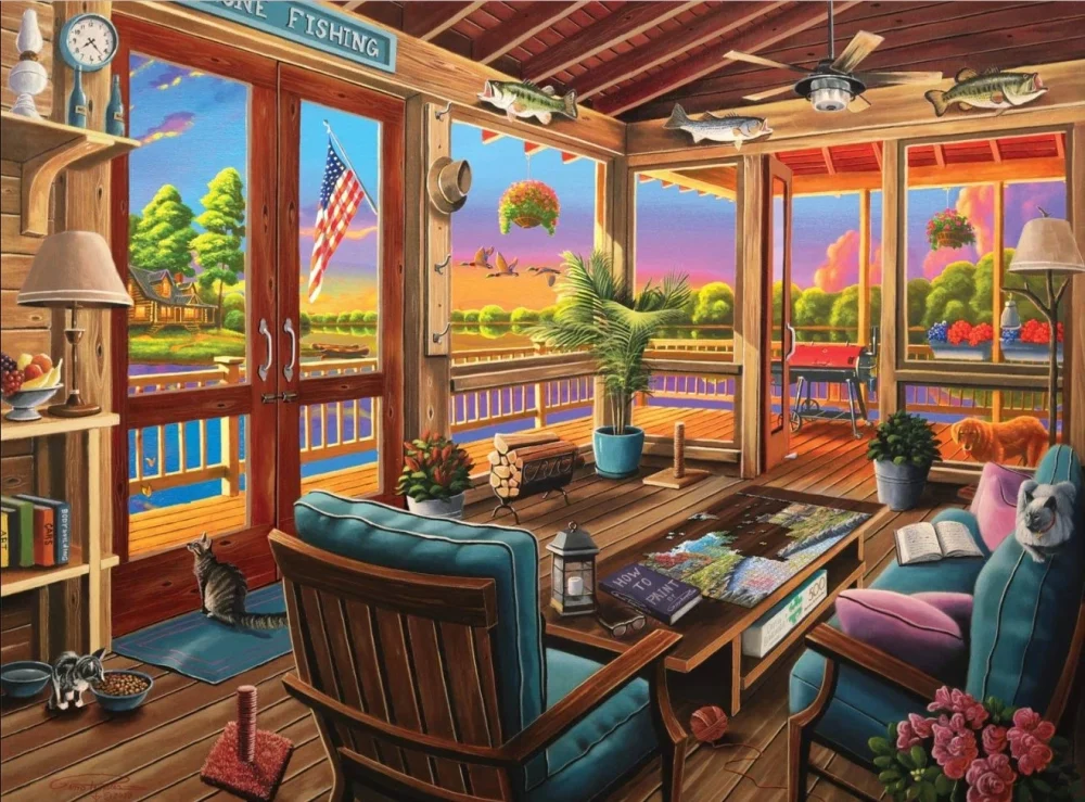 Pintar por números Vista del lago – foto 2