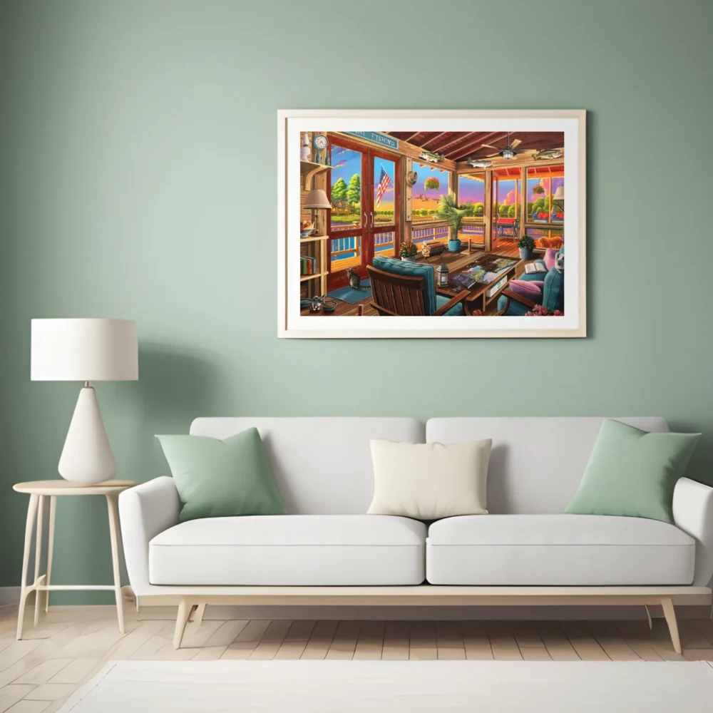 Pintar por números Vista del lago – foto 3