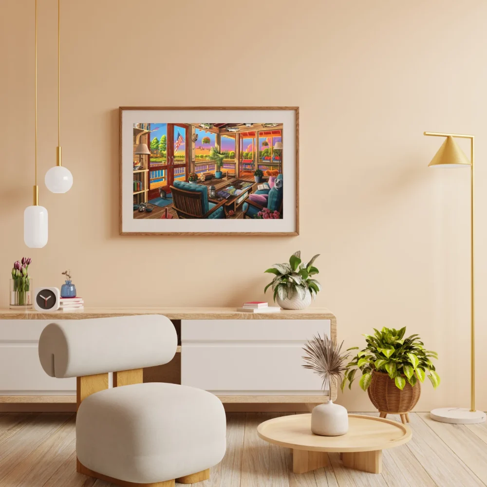 Pintar por números Vista del lago – foto 4
