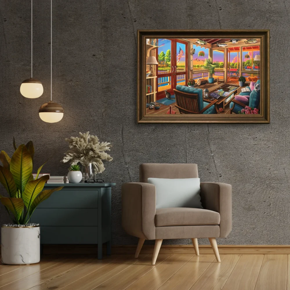 Pintar por números Vista del lago – foto 5