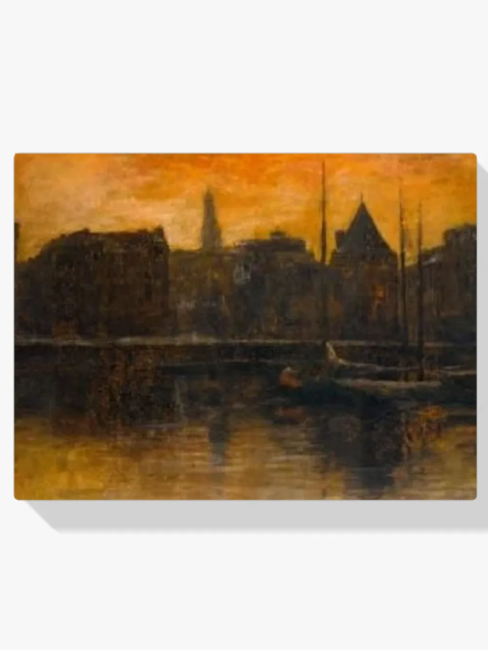 Pintar por números Vista del Prins Hendrikkade con la Schreierstoren