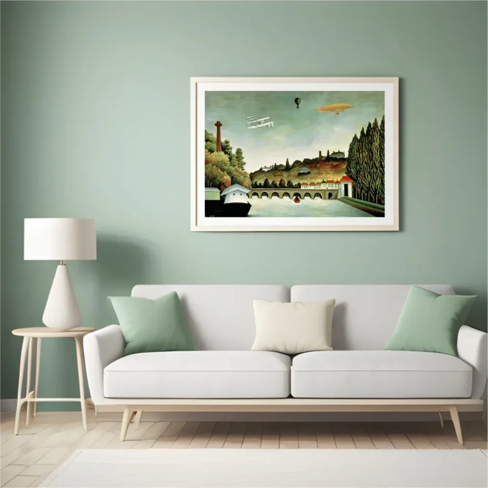 Pintar por números Vista del puente de Sèvres y las colinas de Clamart – foto 4