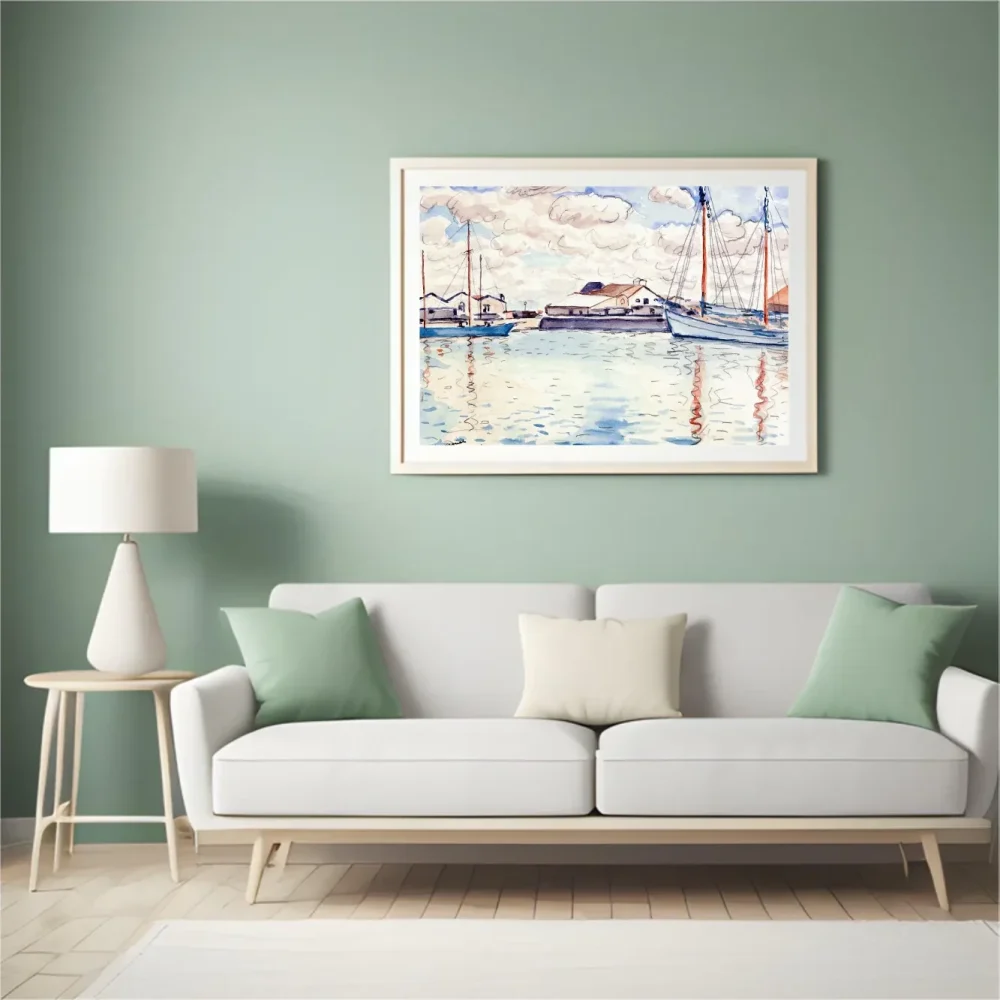 Pintar por números Vista del puerto de Les Sables-d'Olonne – foto 4