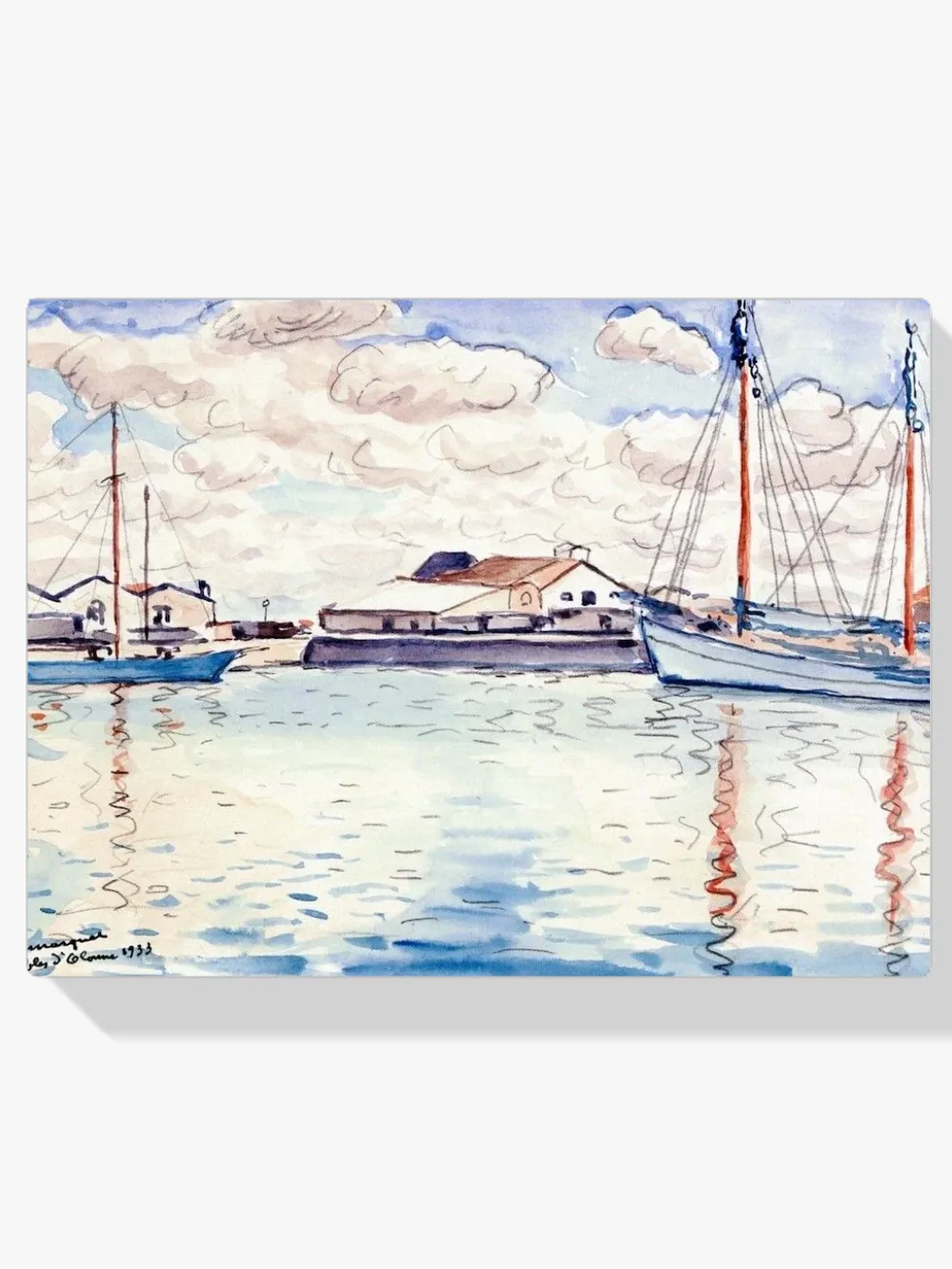 Pintar por números Vista del puerto de Les Sables-d'Olonne
