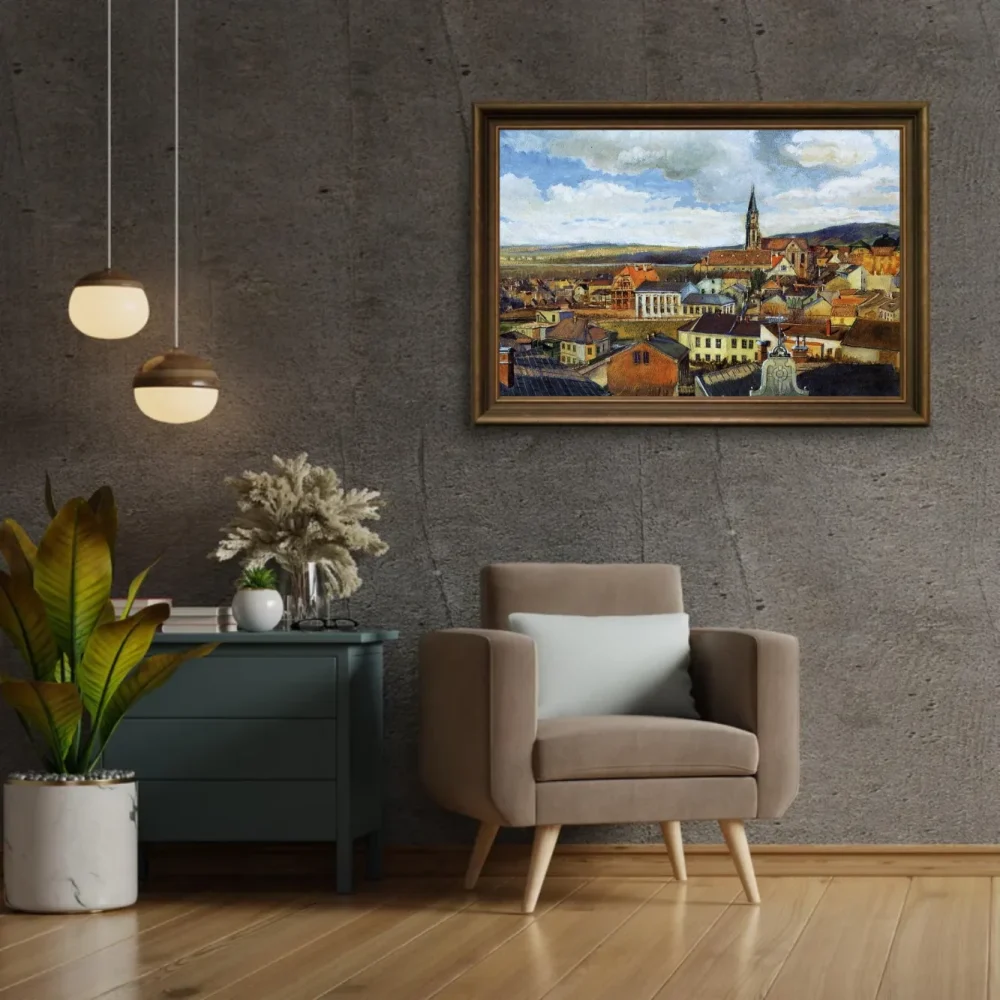 Pintar por números Vista desde el aula de dibujo en Klosterneuburg 1 – foto 2