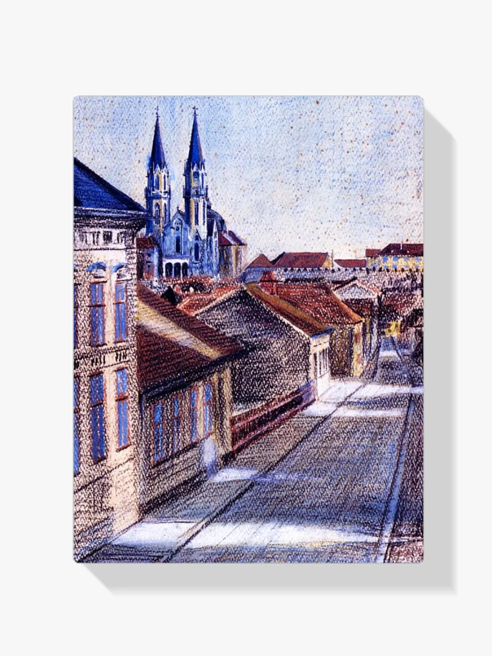 Pintar por números Vista desde la sala de dibujo en Klosterneuburg