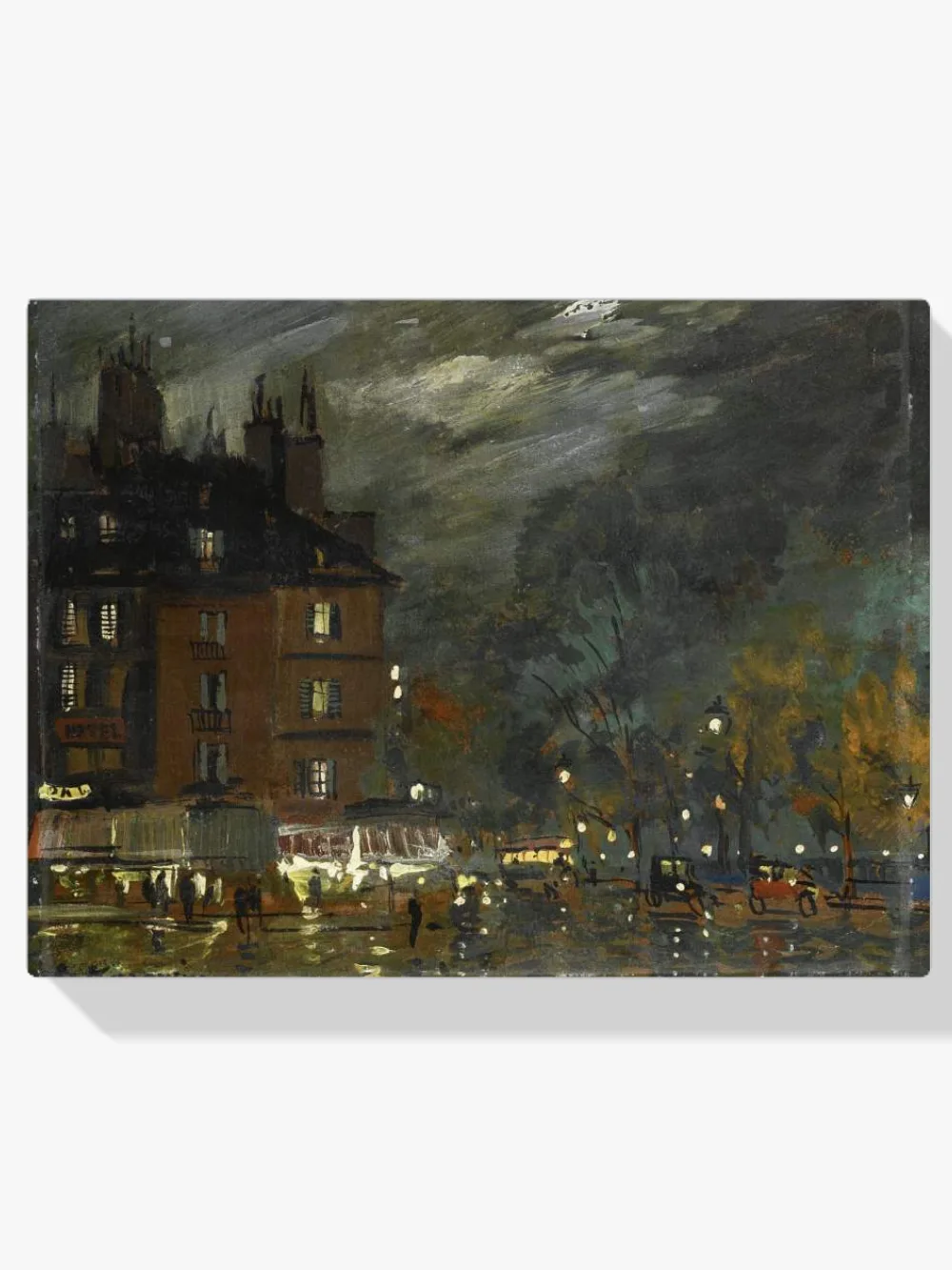 Pintar por números Vista nocturna de París