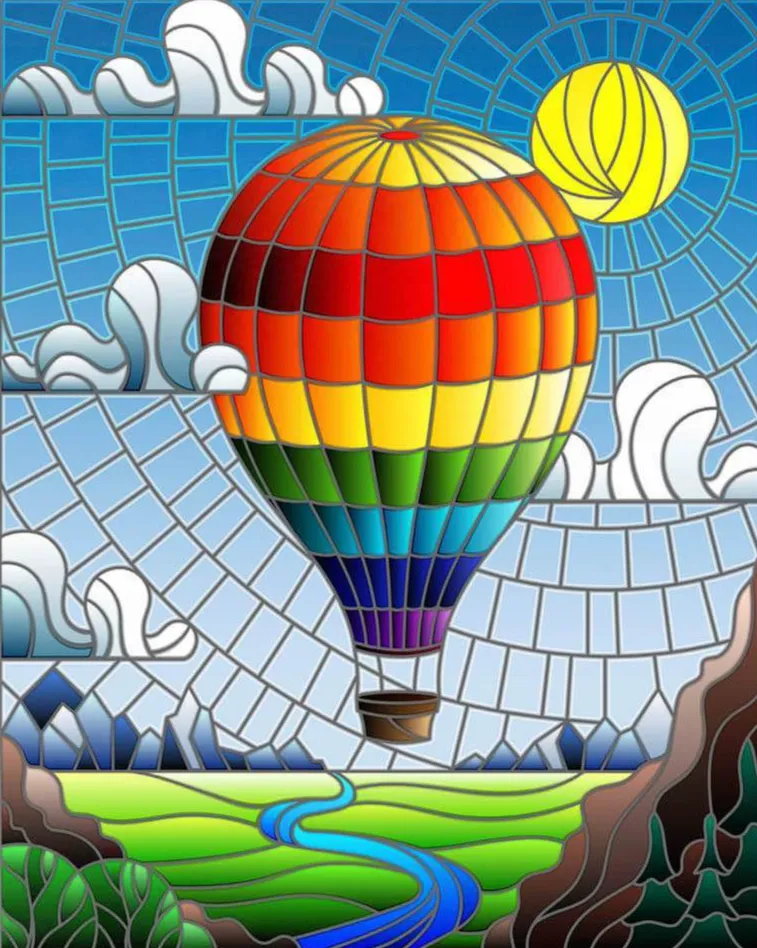Pintar por números Vuelo en globo – foto 2