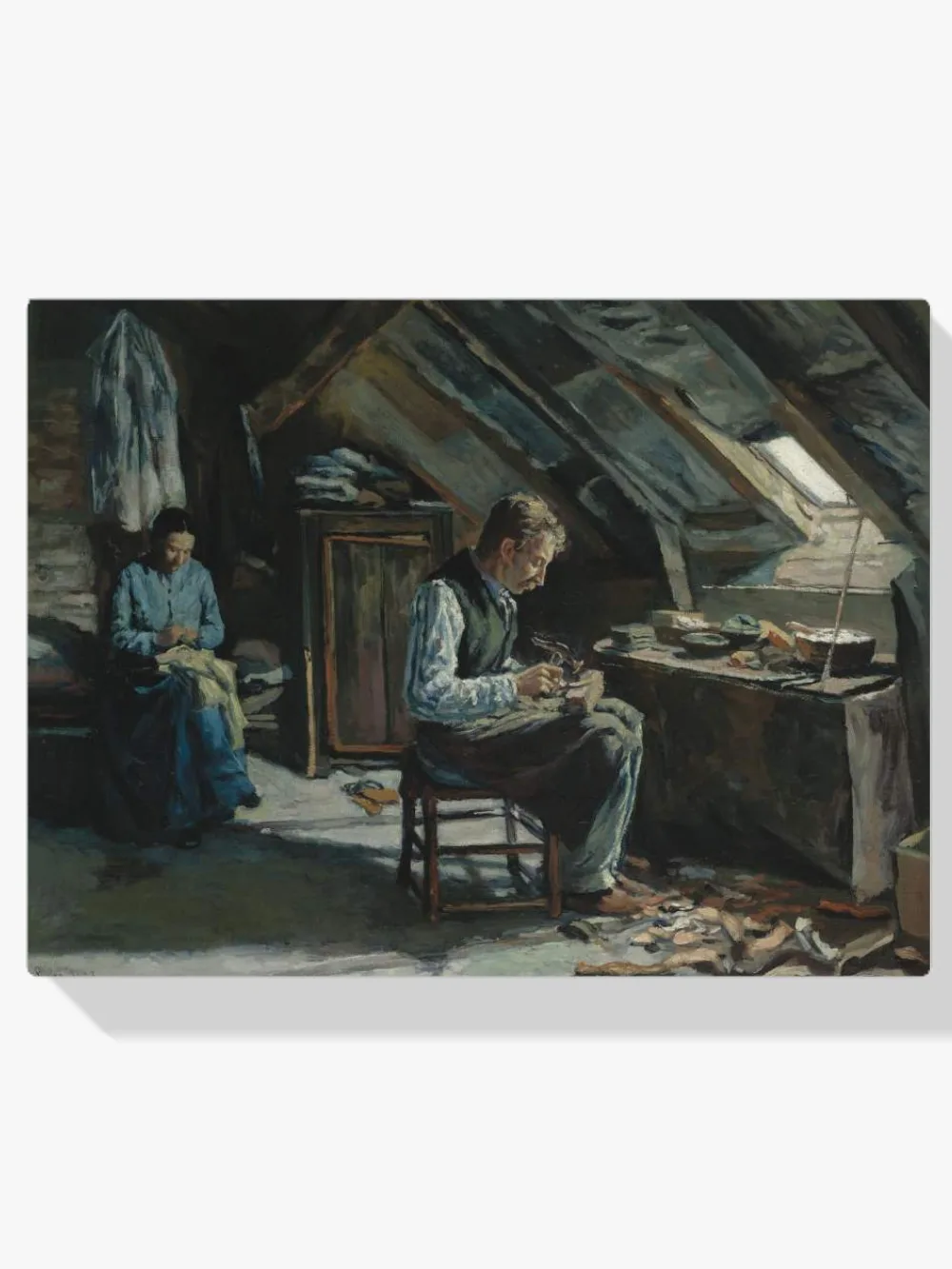 Pintar por números Zapatero en la buhardilla