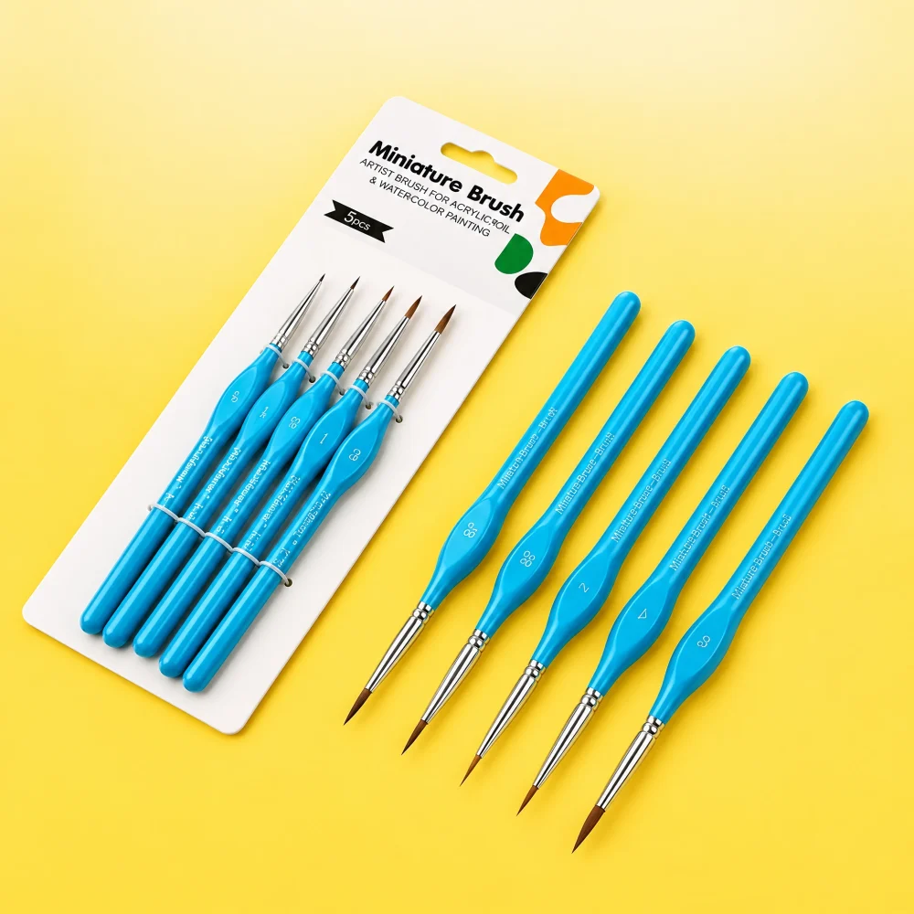 Set de pinceles de detalle azul
