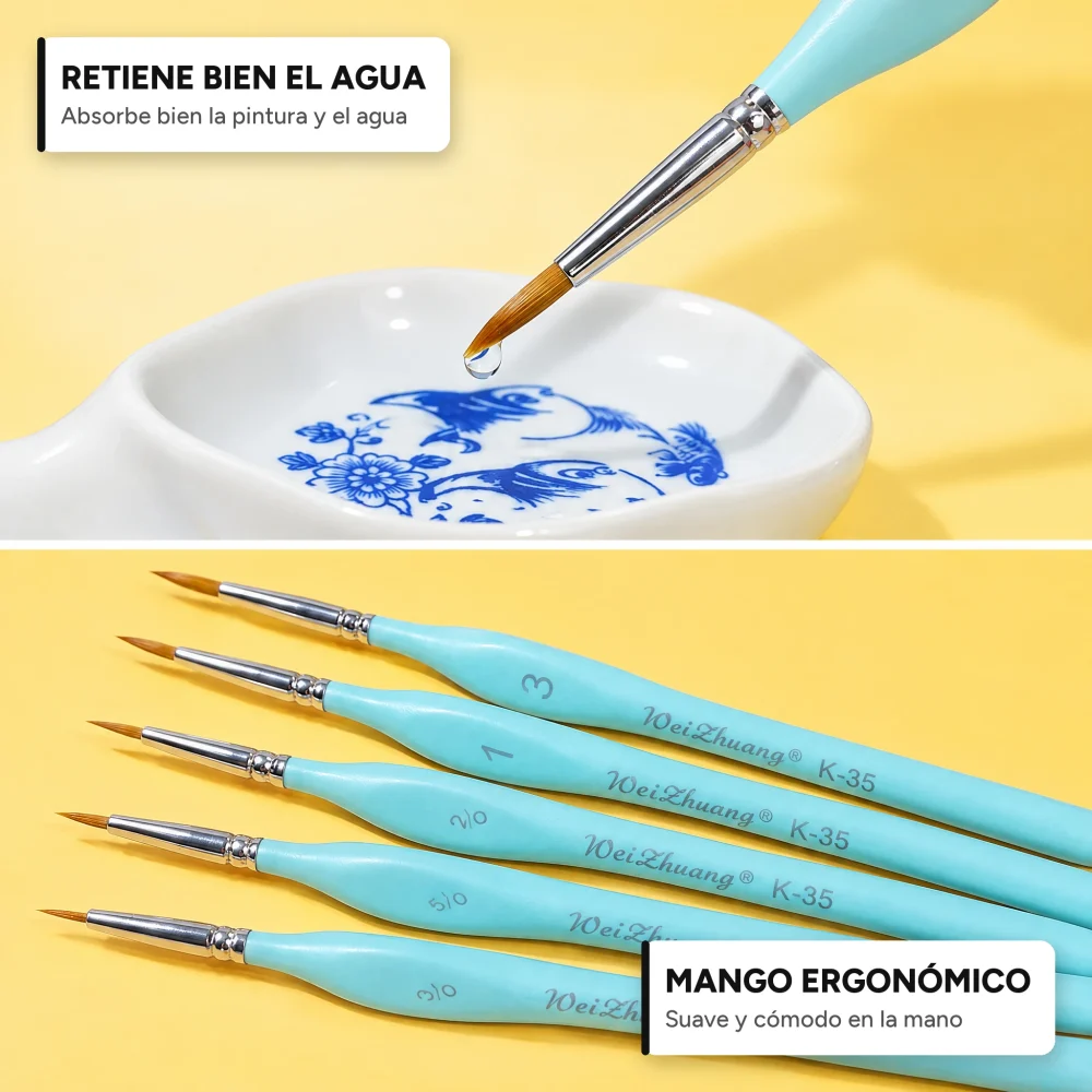 Set de pinceles de detalle
