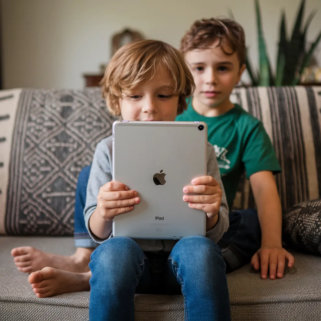 Tiempo de pantalla de los niños frente a una afición creativa